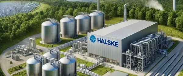 DALL·E 2024-10-17 09.56.57 - A hyper-realistic image of a carbon capture facility integrated into a natural environment. The facility should be set in a green, lush landscape surr-2